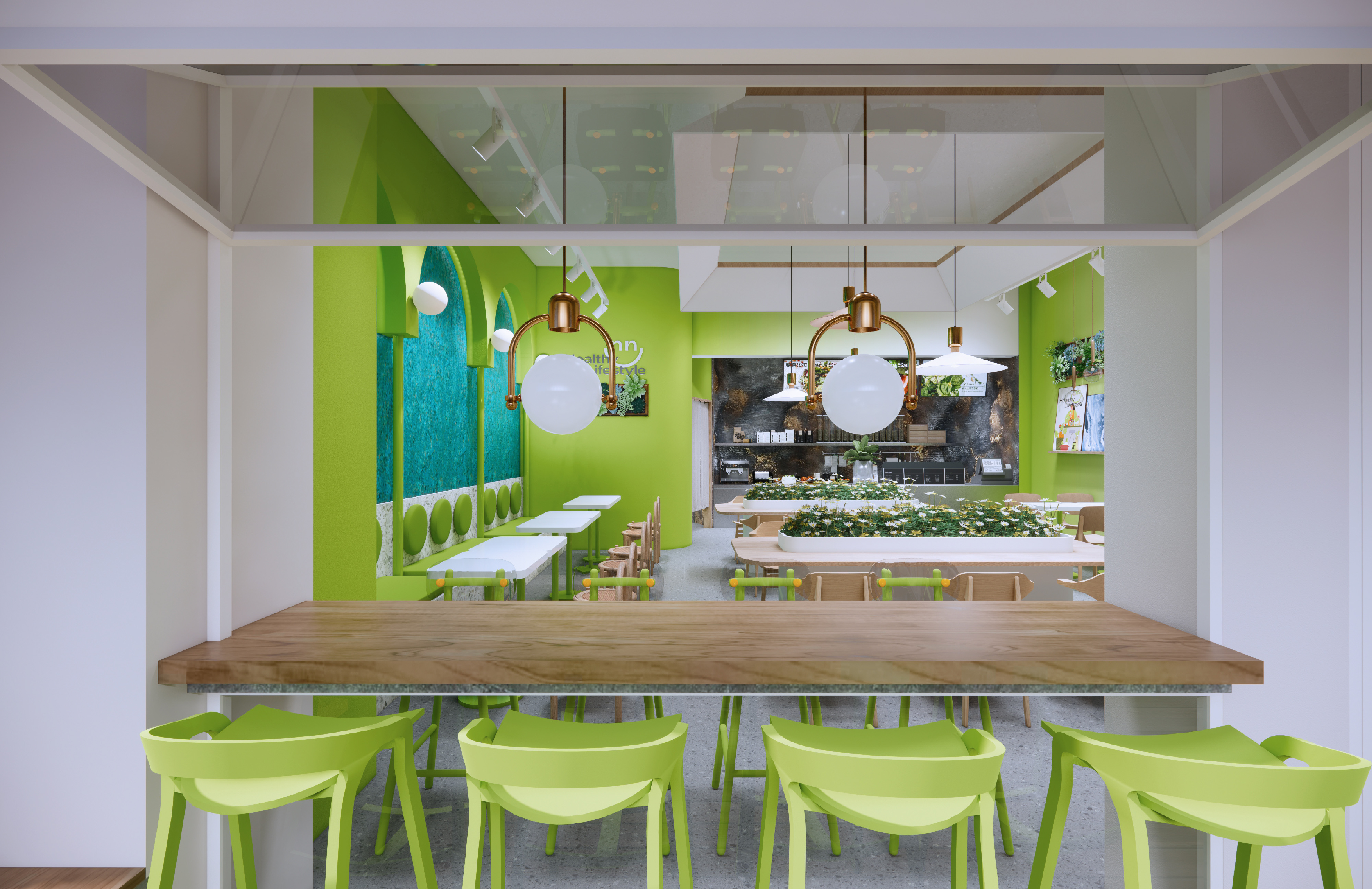 奈奈沙拉品牌形象创建及视觉空间设计-37