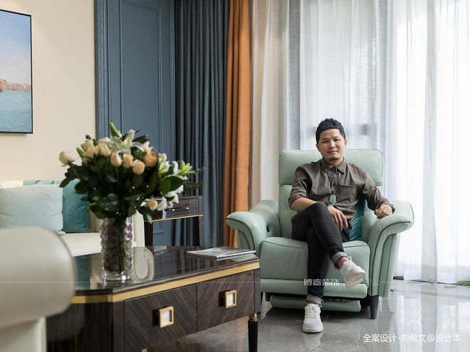 260万元别墅豪宅395平米装修案例_效果图 - 摩登美式-寻找心灵共鸣 - 设计本-17