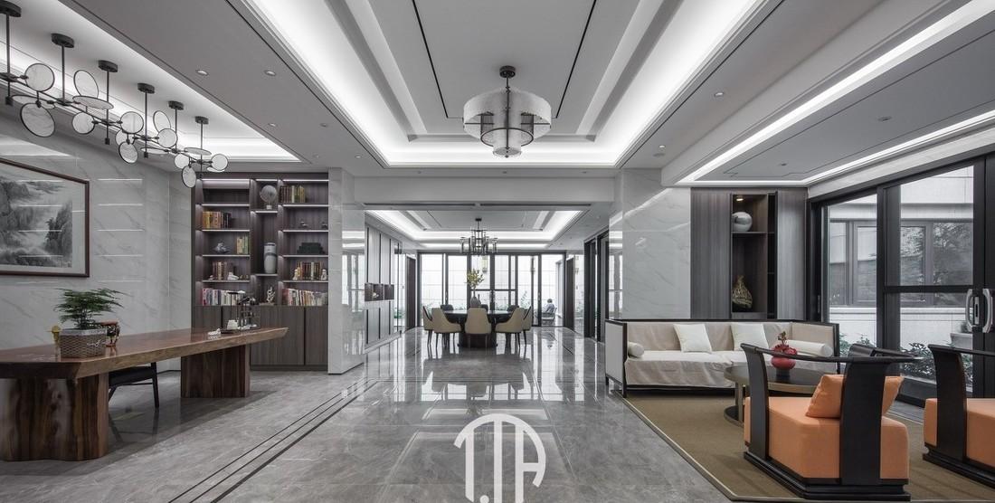 广州锦林山庄现代混搭别墅设计-35