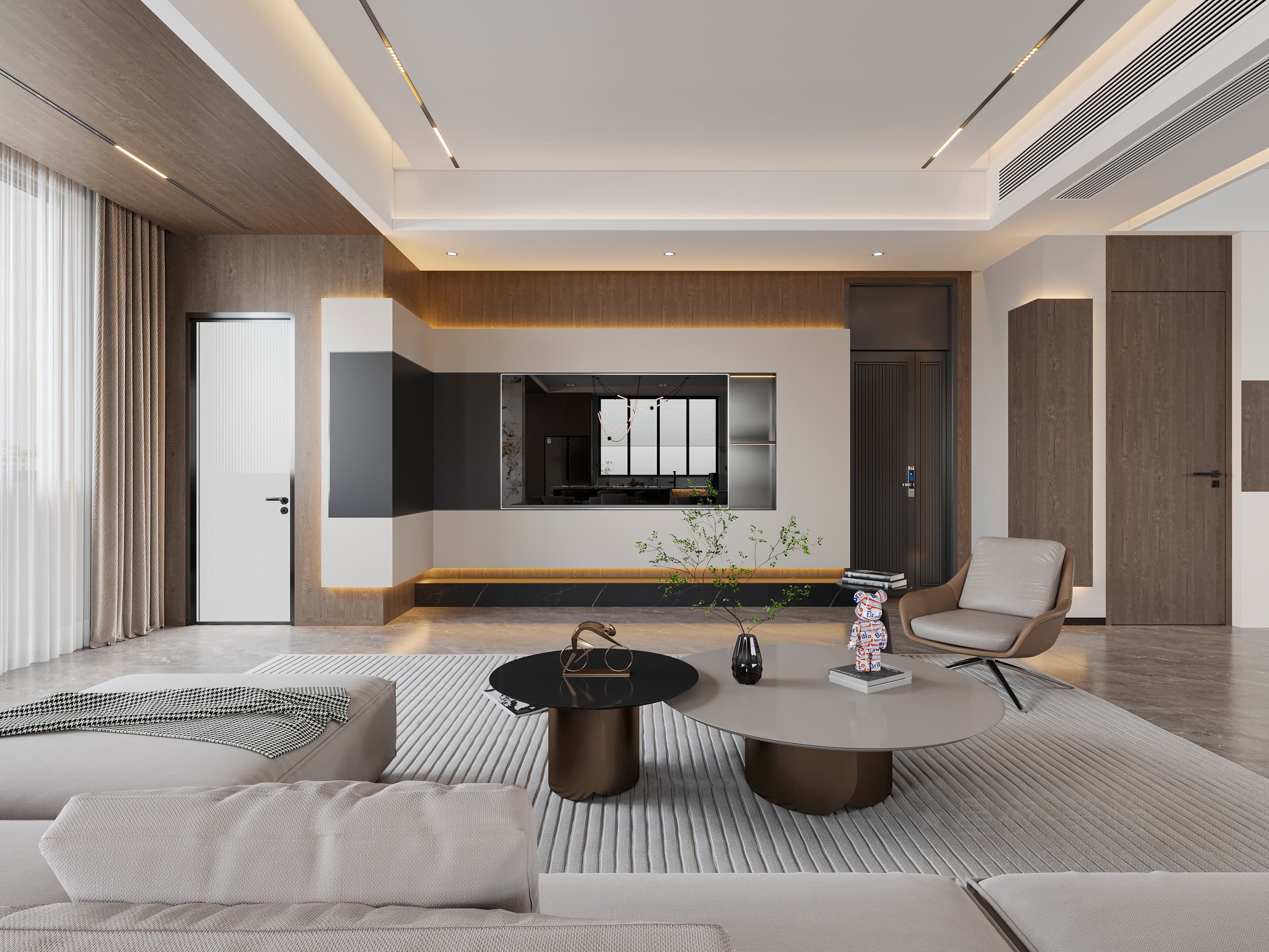 现代别墅2层效果案例-2