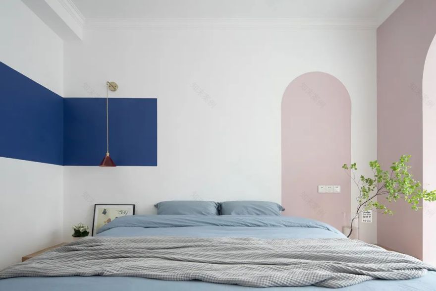 卧室床头背景墙设计灵感大全,美翻你的家!-17