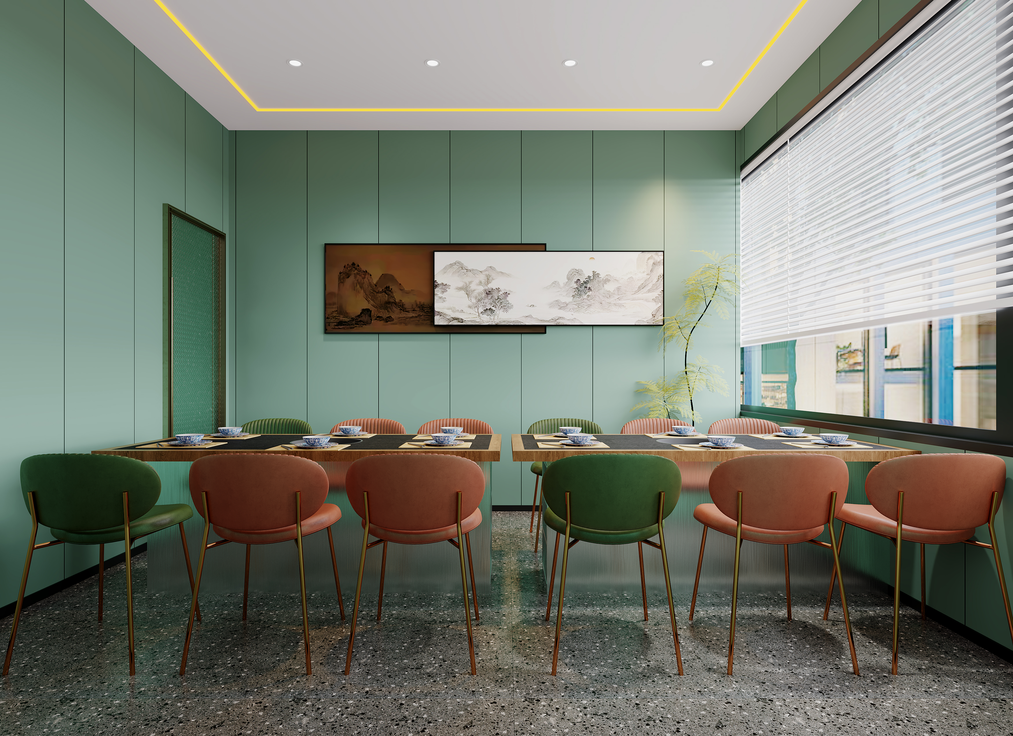 烧烤店餐厅设计-7