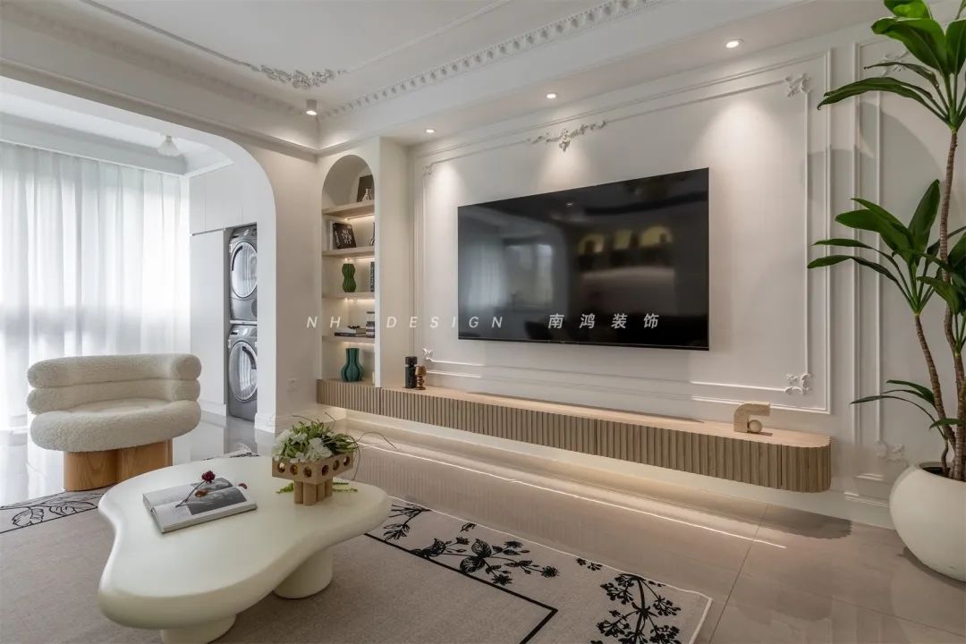 杭州府苑新村104㎡轻法式浪漫家居设计丨中国杭州丨浙江南鸿装饰-12