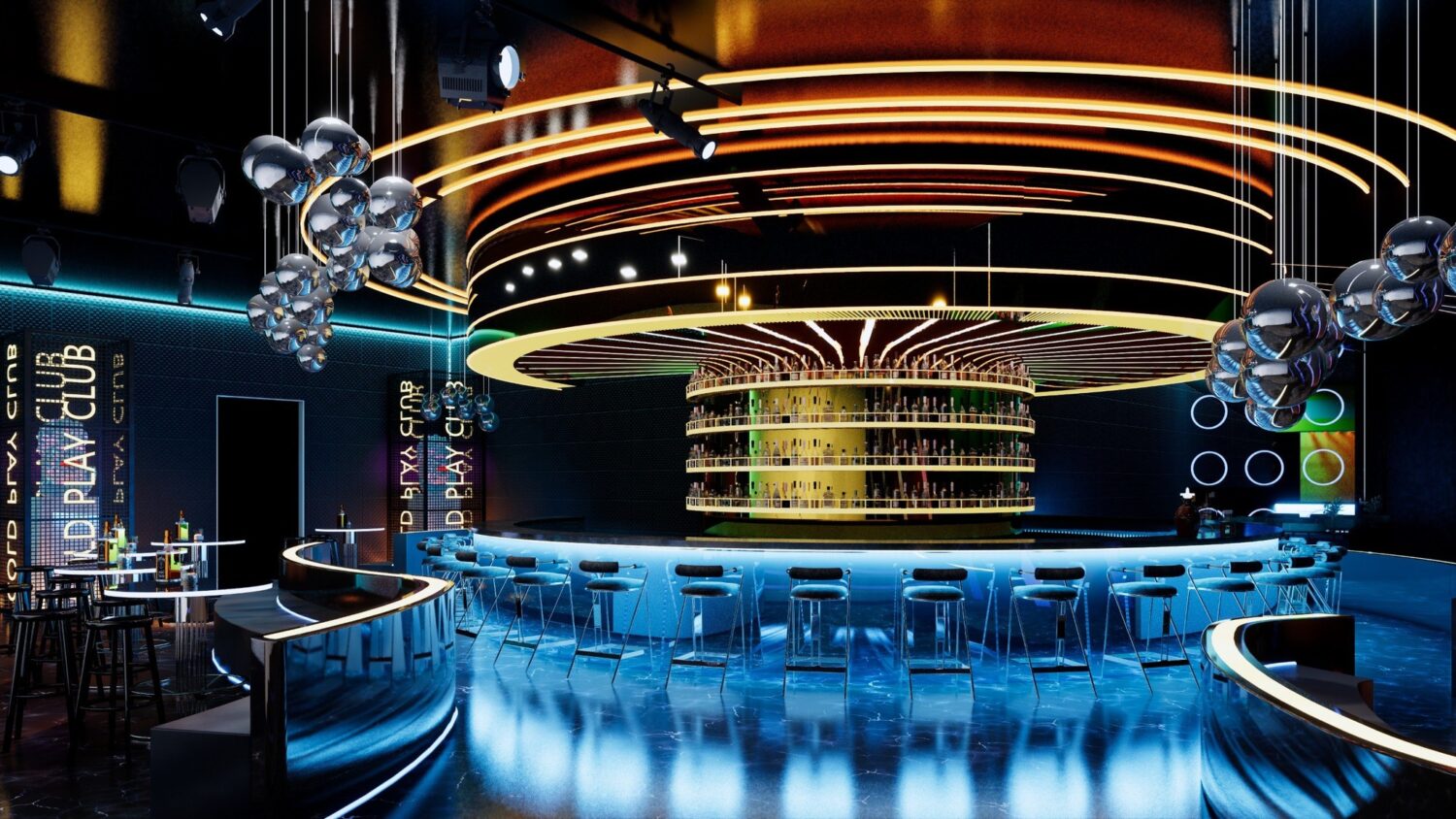 免费的SketchUp酒吧室内模型丨LinhLinh Tran-1