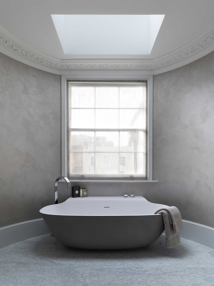 伦敦高档地段单色设计公寓-23