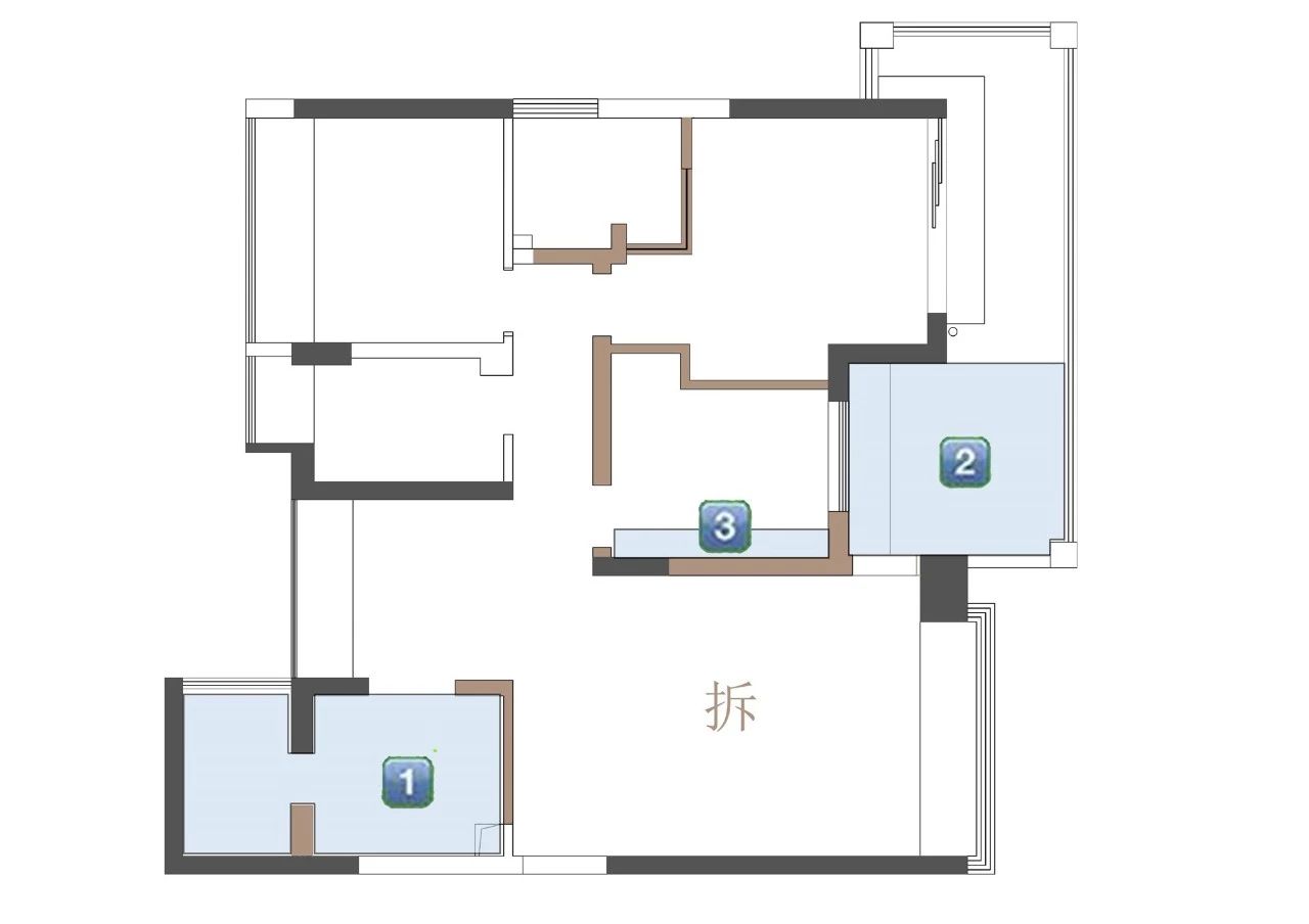 南山 110㎡简约之家，隐藏管线、吧台设计、一墙多用电视墙-18