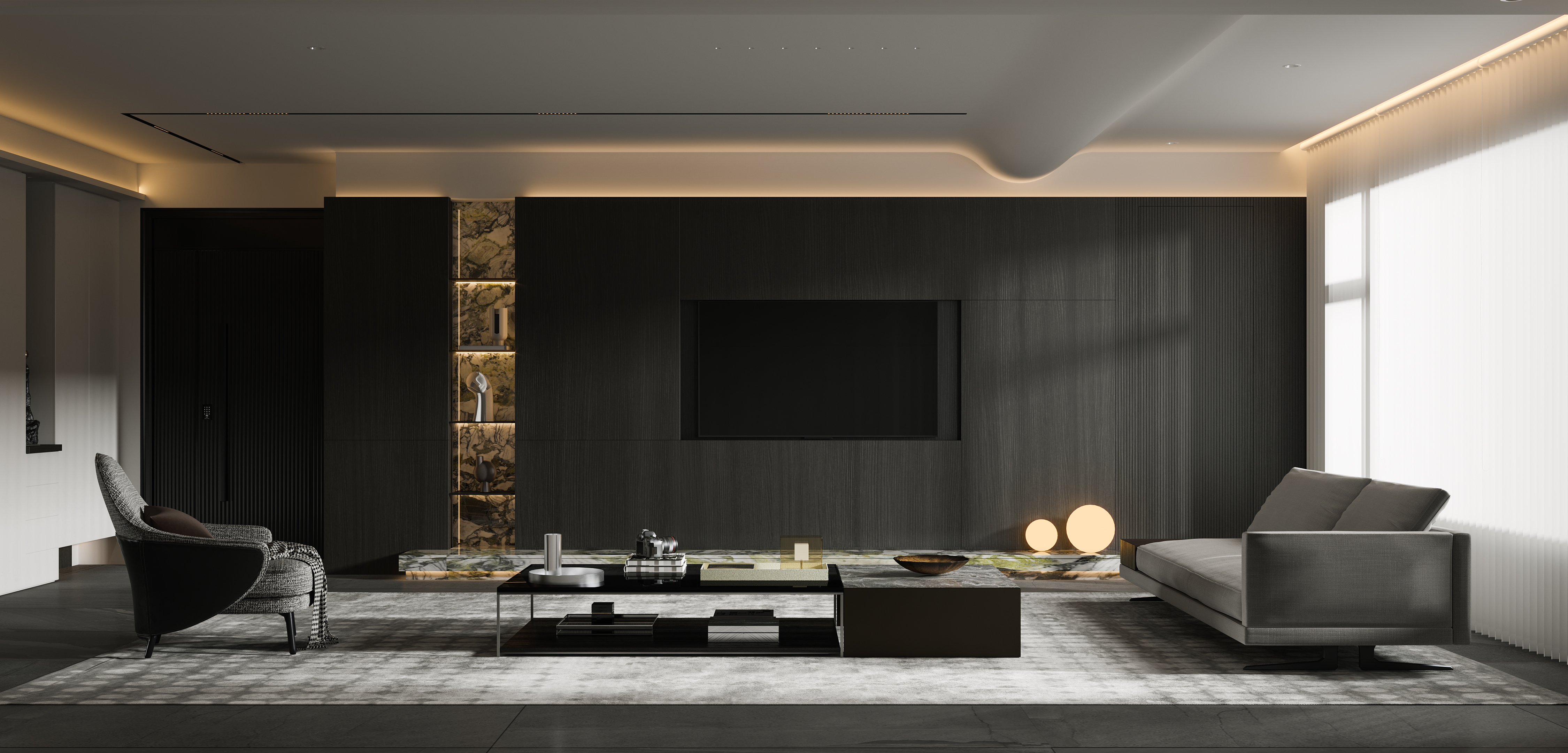 现代简约平层空间丨左舍-24