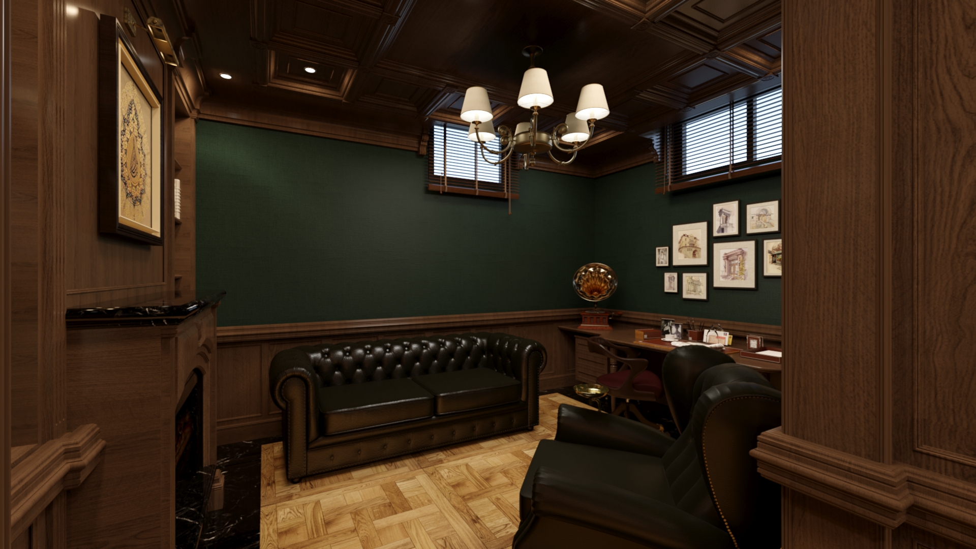 经典厨房和书房设计丨TümerOnaran 室内建筑-6