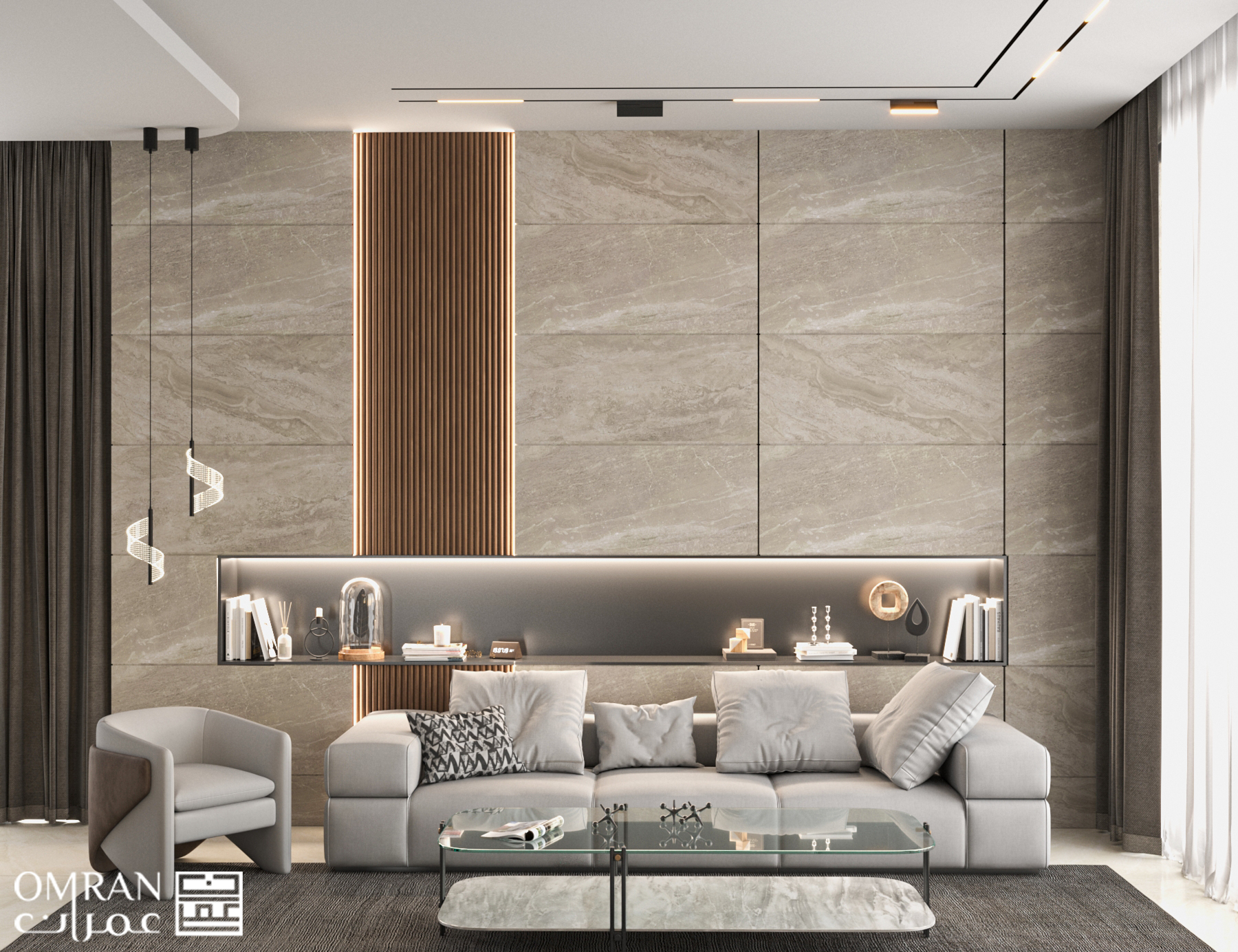 现代别墅豪华室内设计丨巴勒斯坦-4