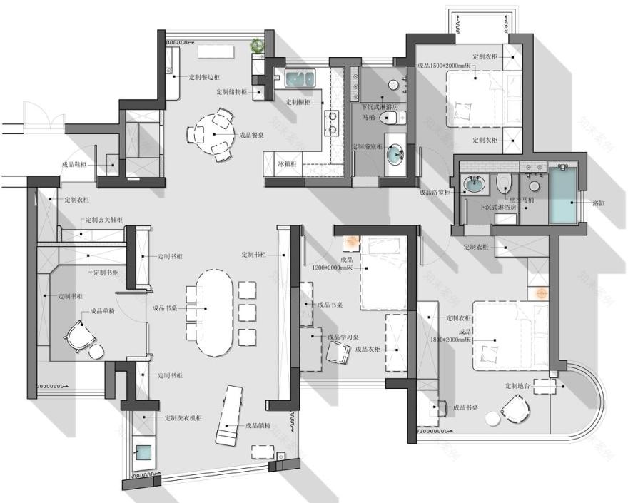 奶油系轻复古装修丨中国南京-54