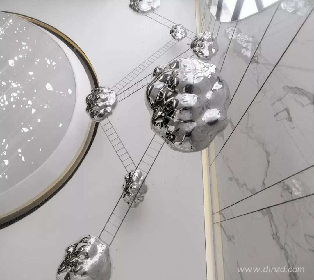 《云水谣》现代轻奢售楼处,融入自然元素,打造优雅空间-22