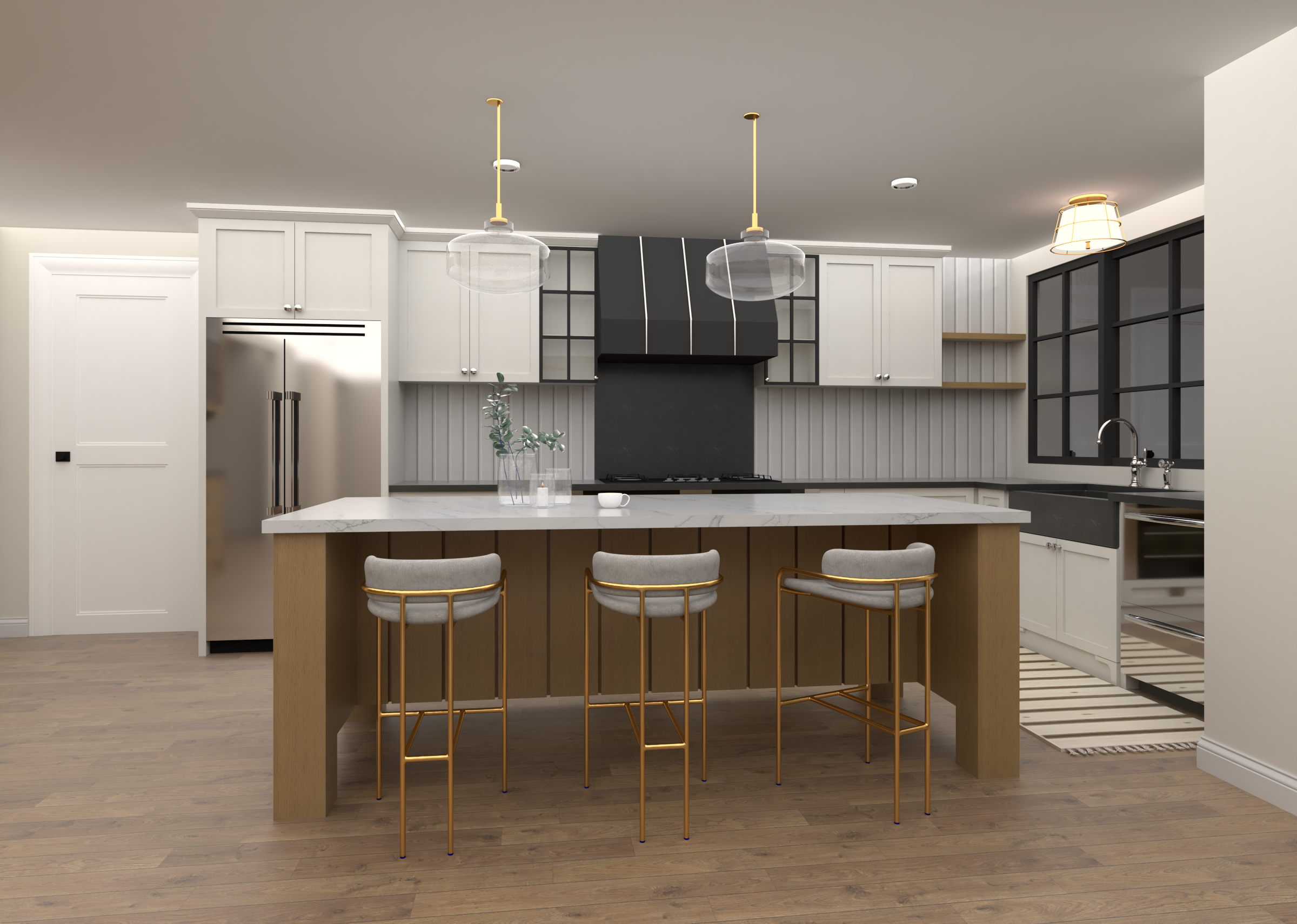 Family Room Interior Rendering-6