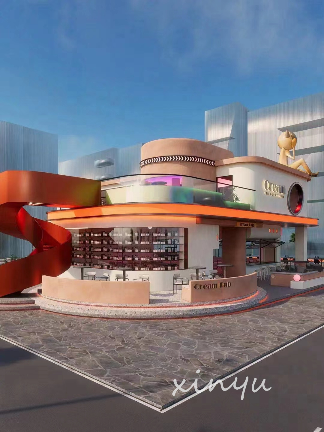 酒吧设计||1200平日咖夜酒-7