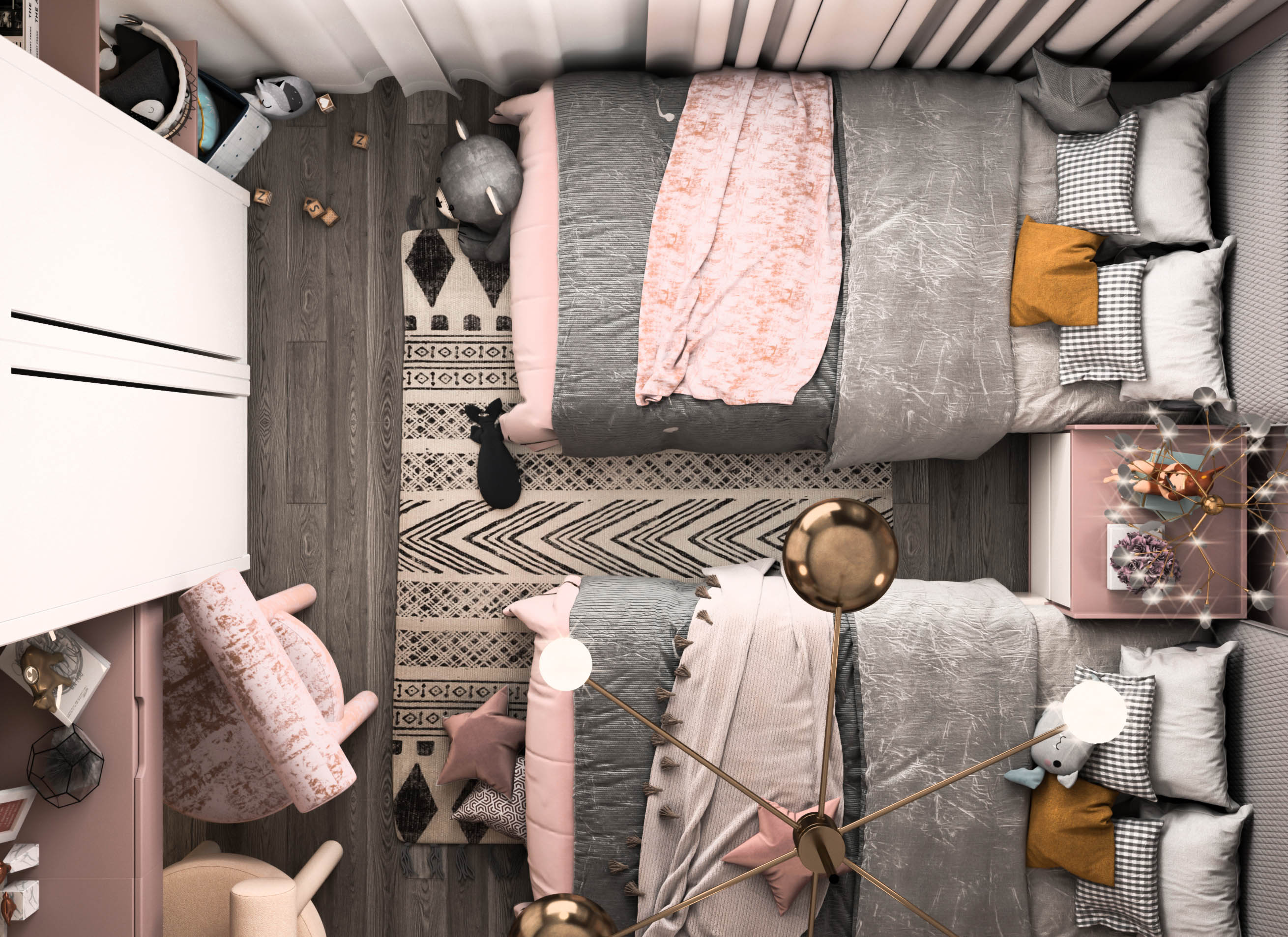 SIMPLE GIRLS BEDROOM-2