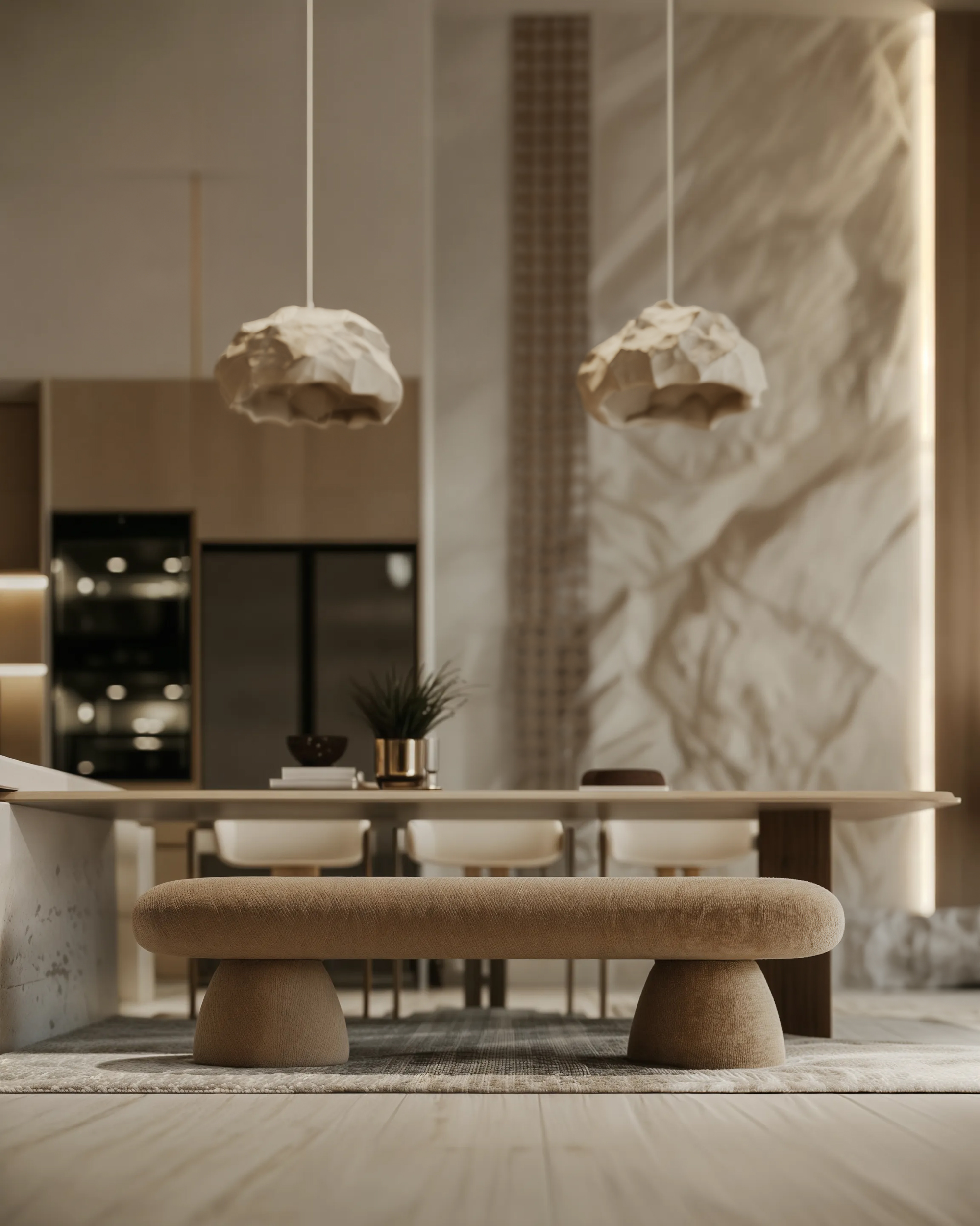 有机现代风格接待区丨卡塔尔-11