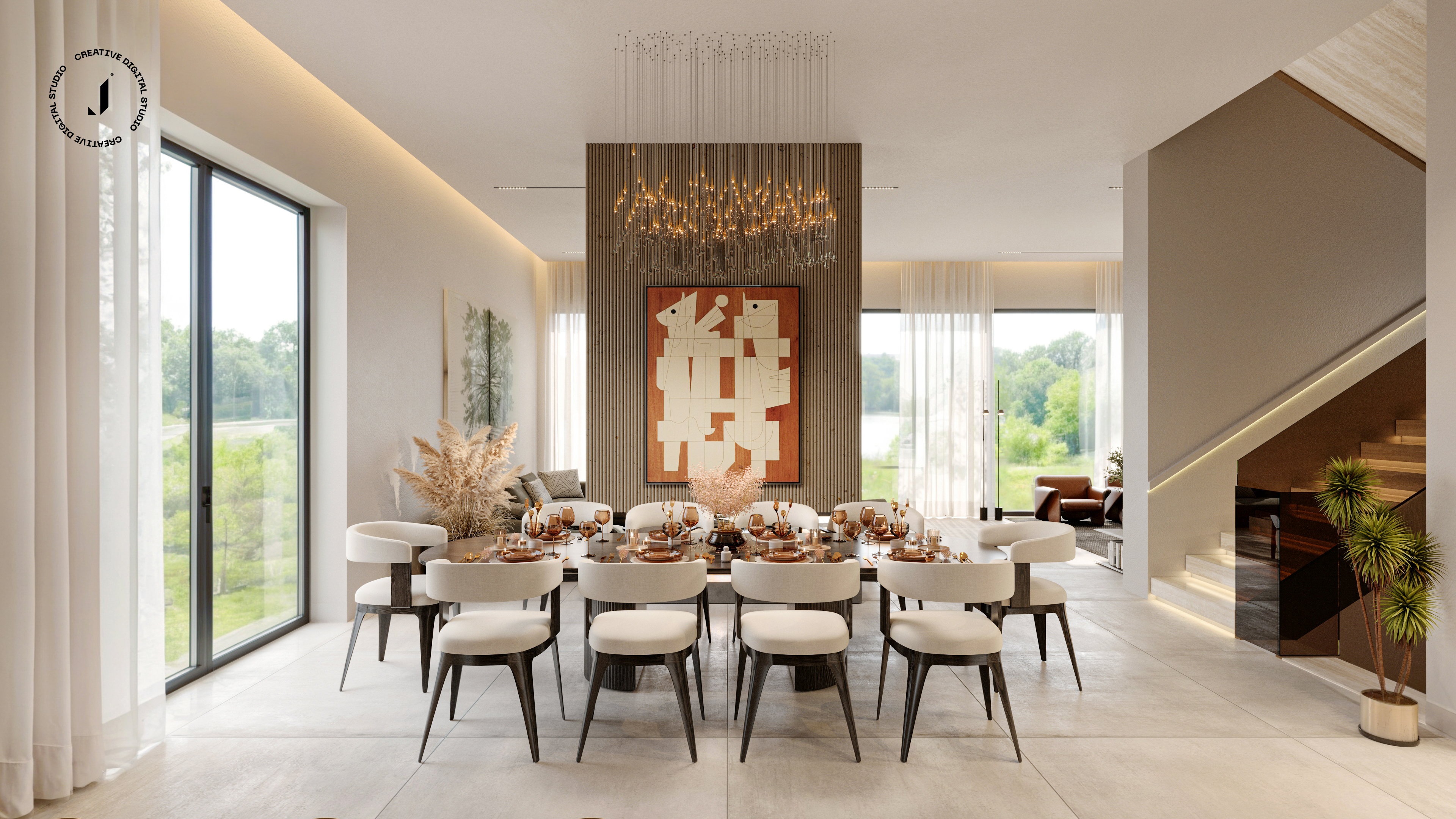 Argan Golf Resort Villa  3D 室内设计丨摩洛哥马拉喀什-9