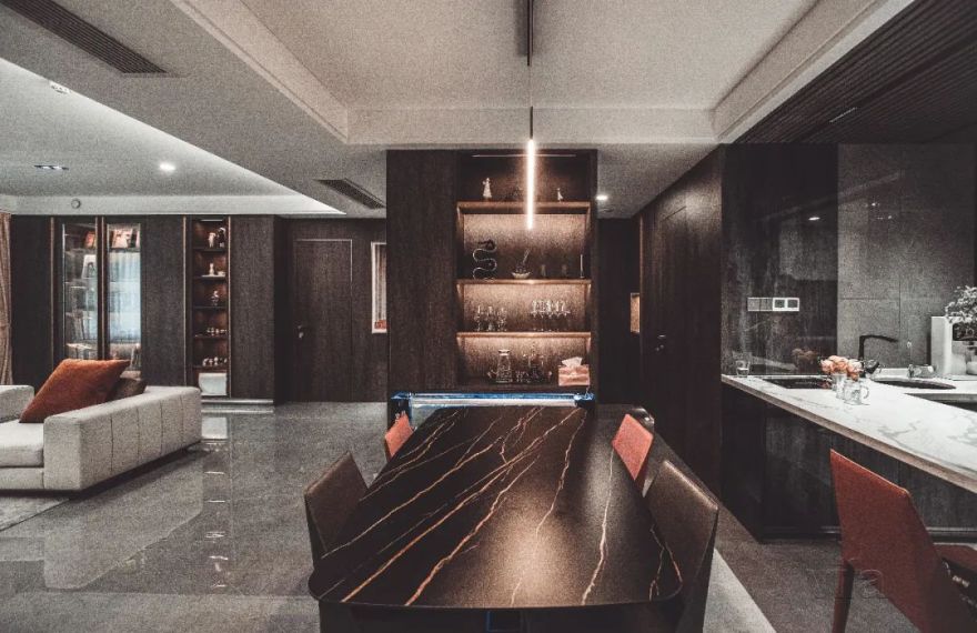 绿地海珀天沅 210㎡现代轻奢之家丨中国济南丨张龙虎-33