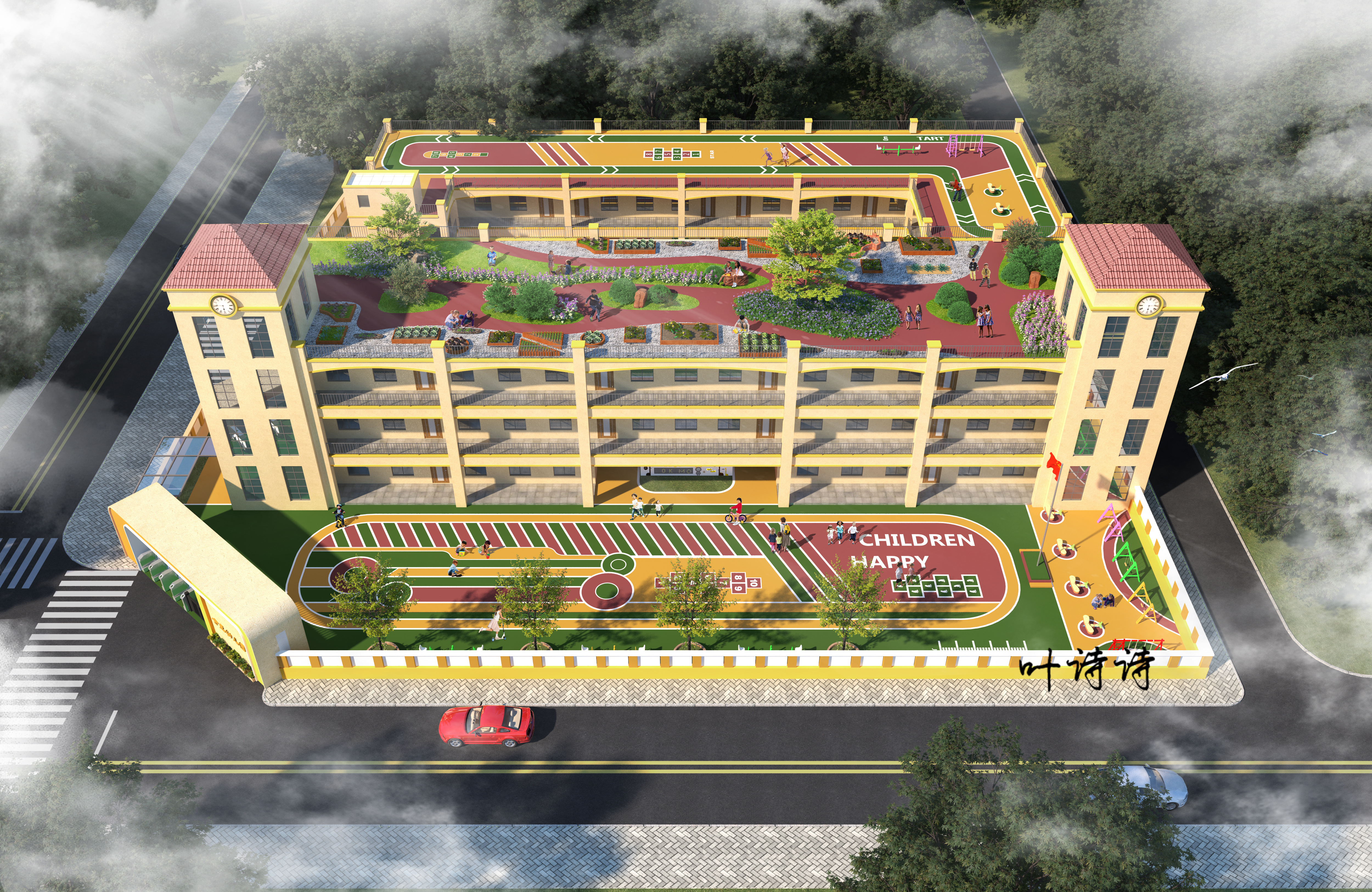 室外效果图|公共建筑设计-7