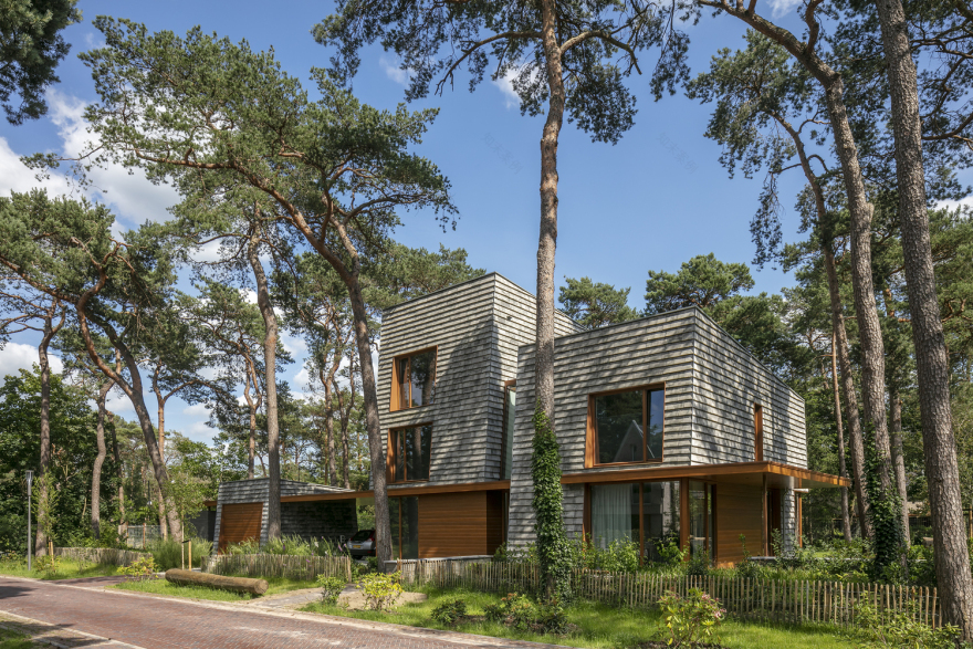 荷兰森林中的现代住宅-40