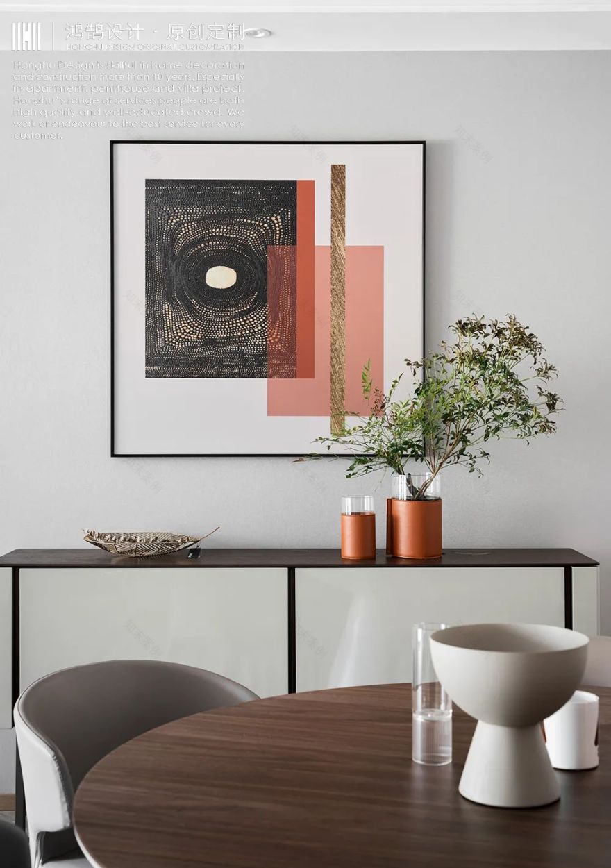 路劲铂郡 140㎡现代简约精装空间丨鸿鹄设计-6