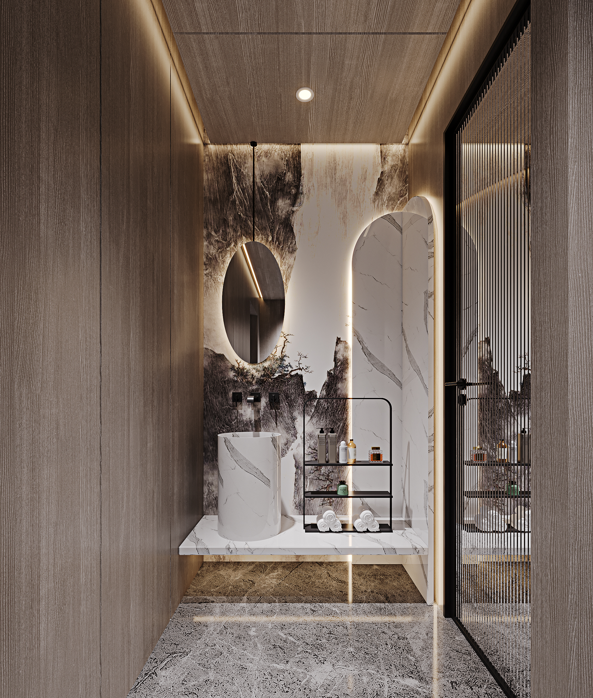 现代极简风格卧室等空间合集-14