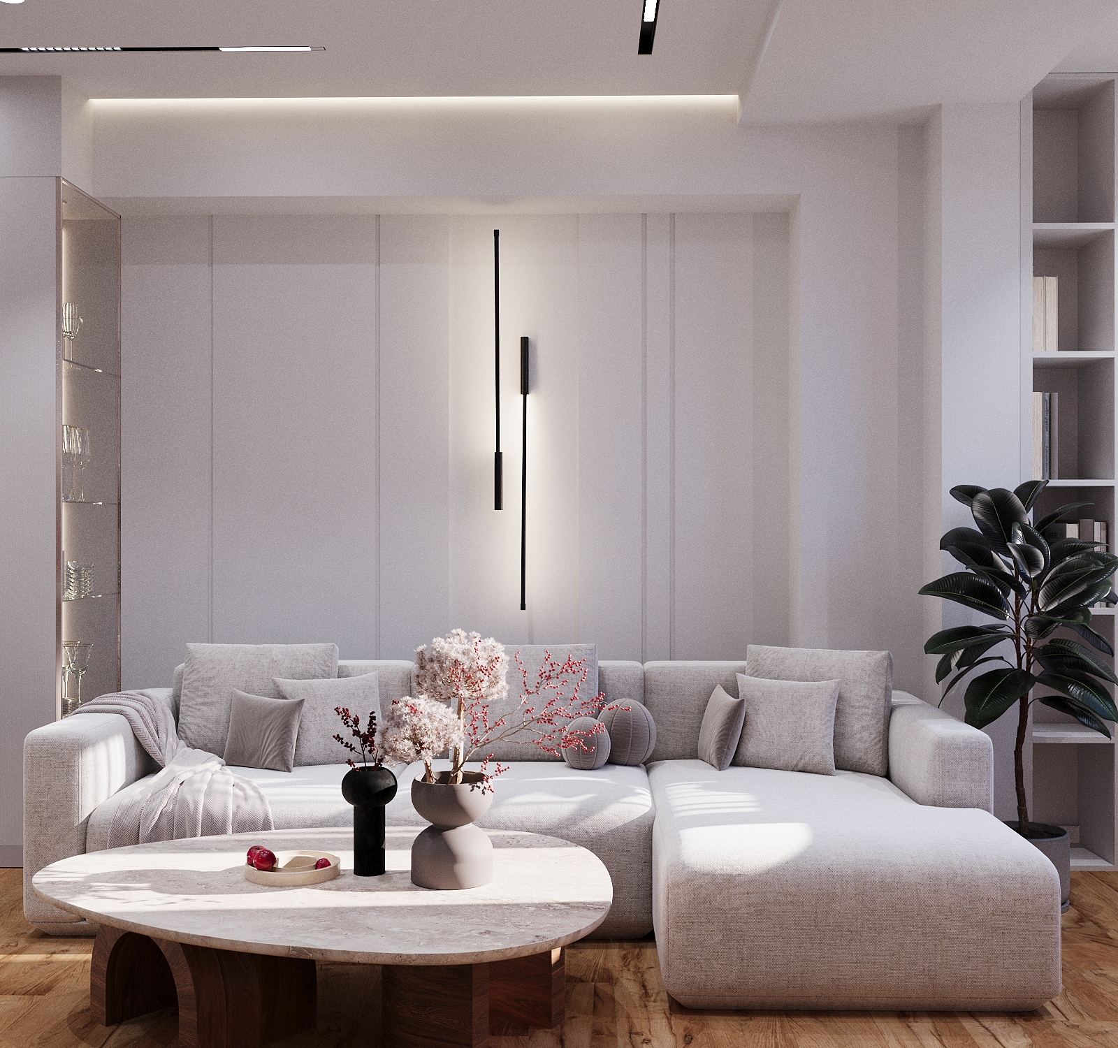 50平方米公寓设计丨亚美尼亚丨Asya Mkrtchyan,Abajyan Studio-2