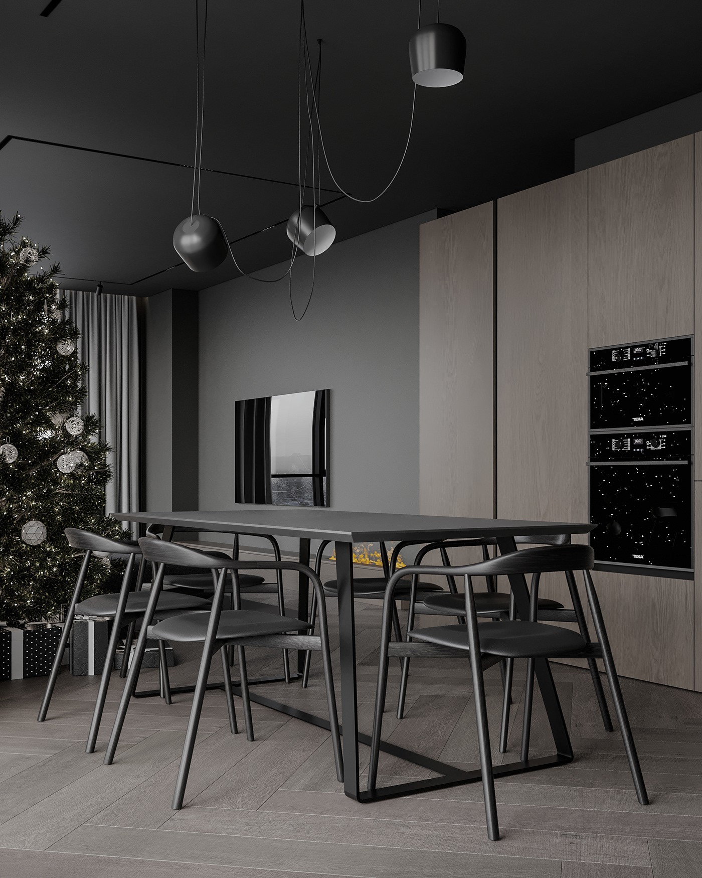 极简黑质感空间  打造精致沉稳住宅！-14