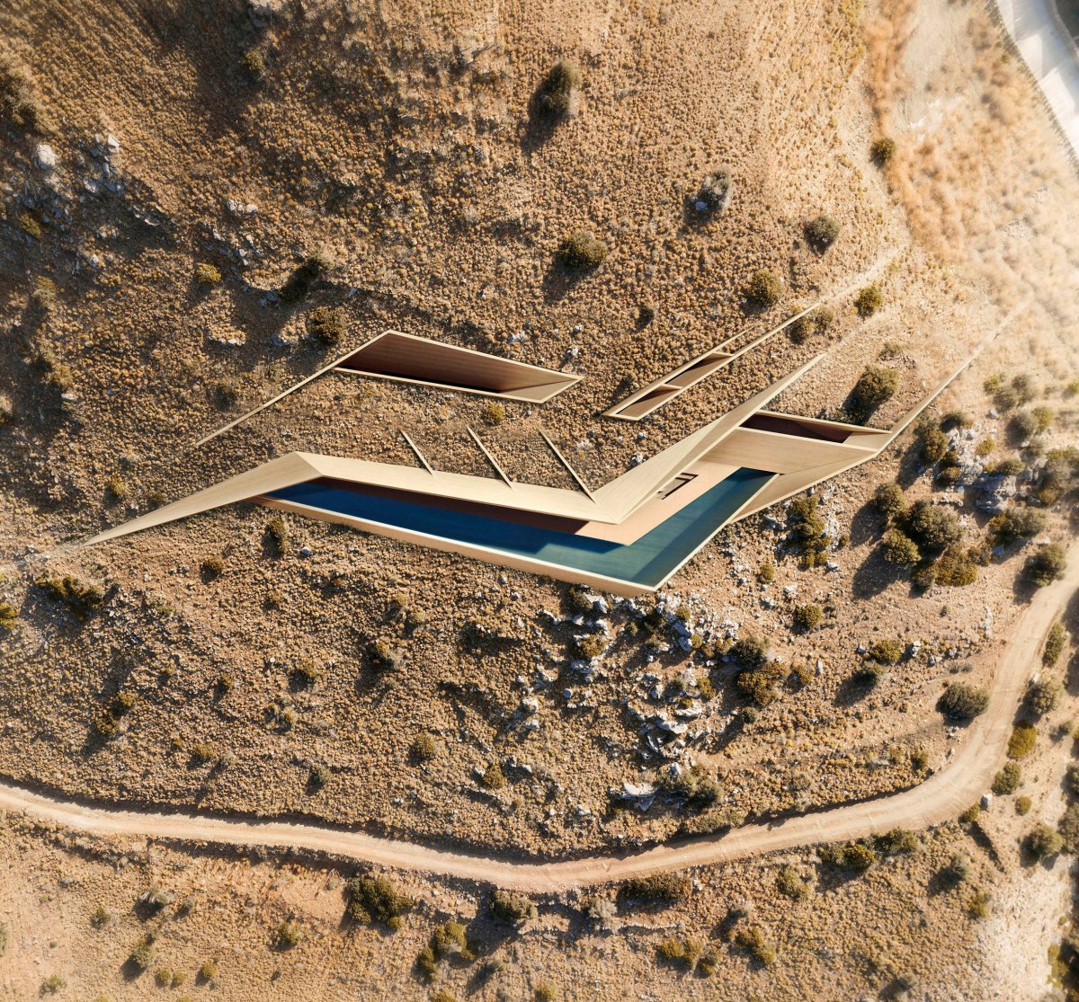 克里特海岸下的武士刀别墅丨KRAK Architects-11