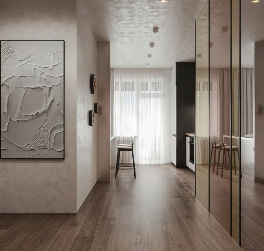 44㎡小宅设计丨Dmitry Shevchenko-10