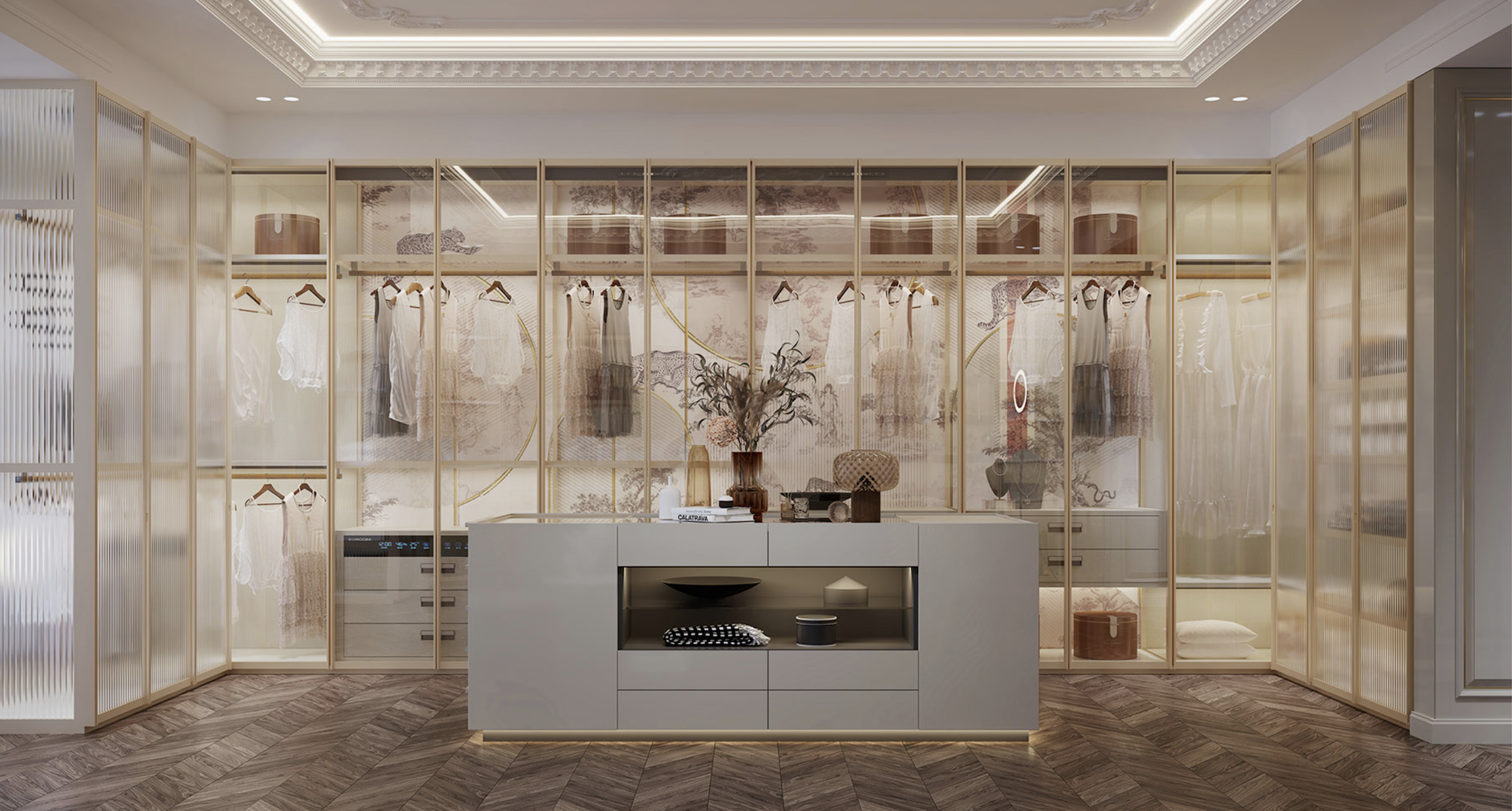 女性主张现代奢华住宅空间-6