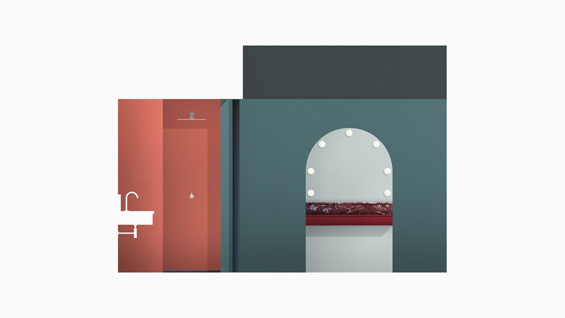 色彩鲜明的剧场化妆间设计-31