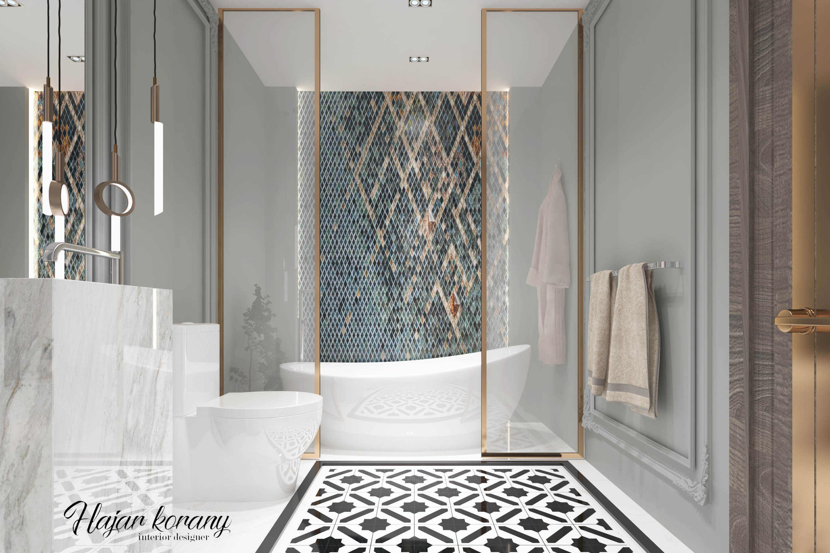 suite " bedroom, livingroom , dressing and bathroom "-9