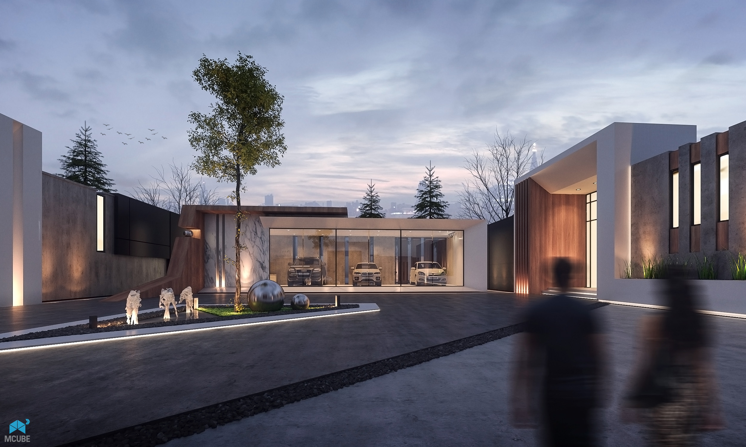 超现代别墅丨MCUBE Studios-5