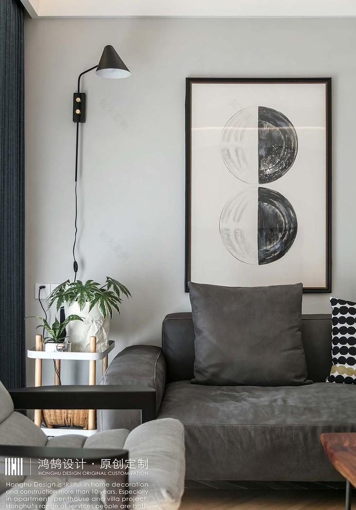 微水泥极简风平层公寓设计丨中国上海丨上海鸿鹄设计-5