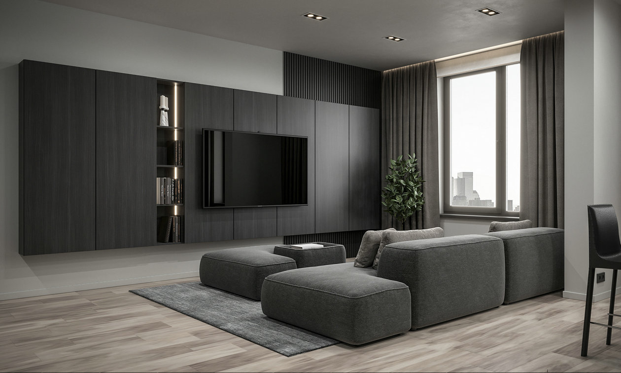 高级黑色系公寓设计 如此好看-2