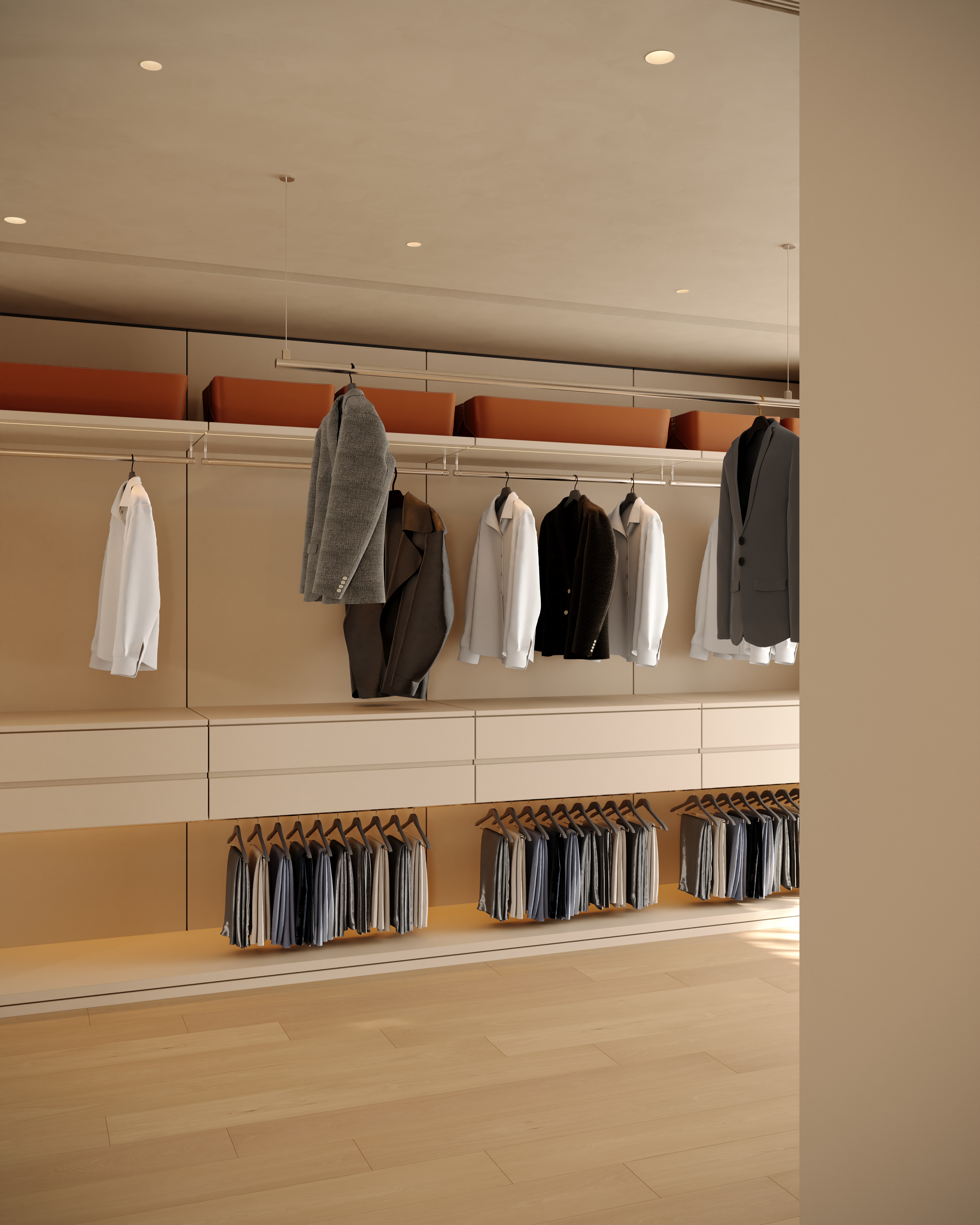 现代 奶油大平层-7