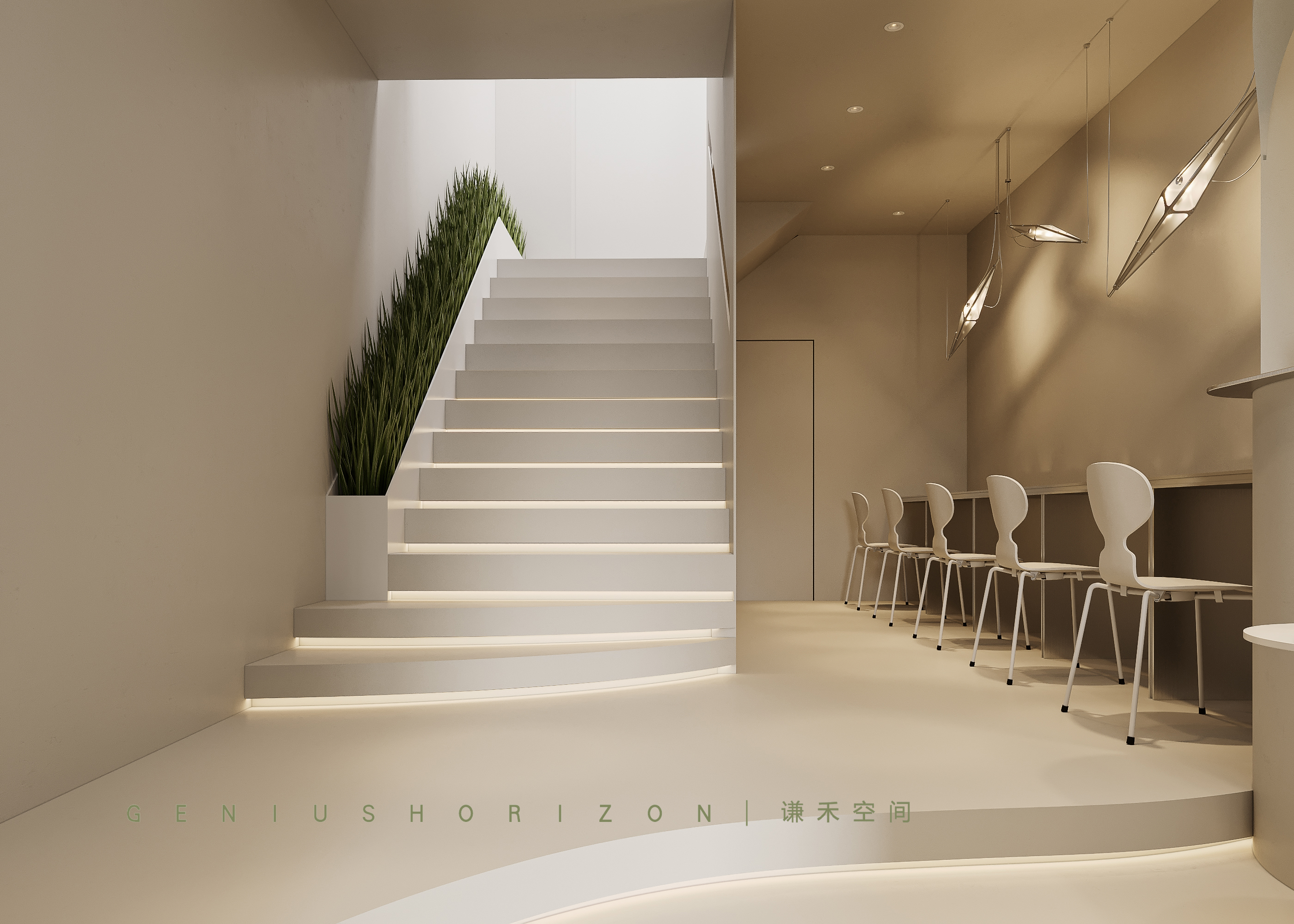 现代蛋糕店效果表现丨谦禾空间设计事务所-23