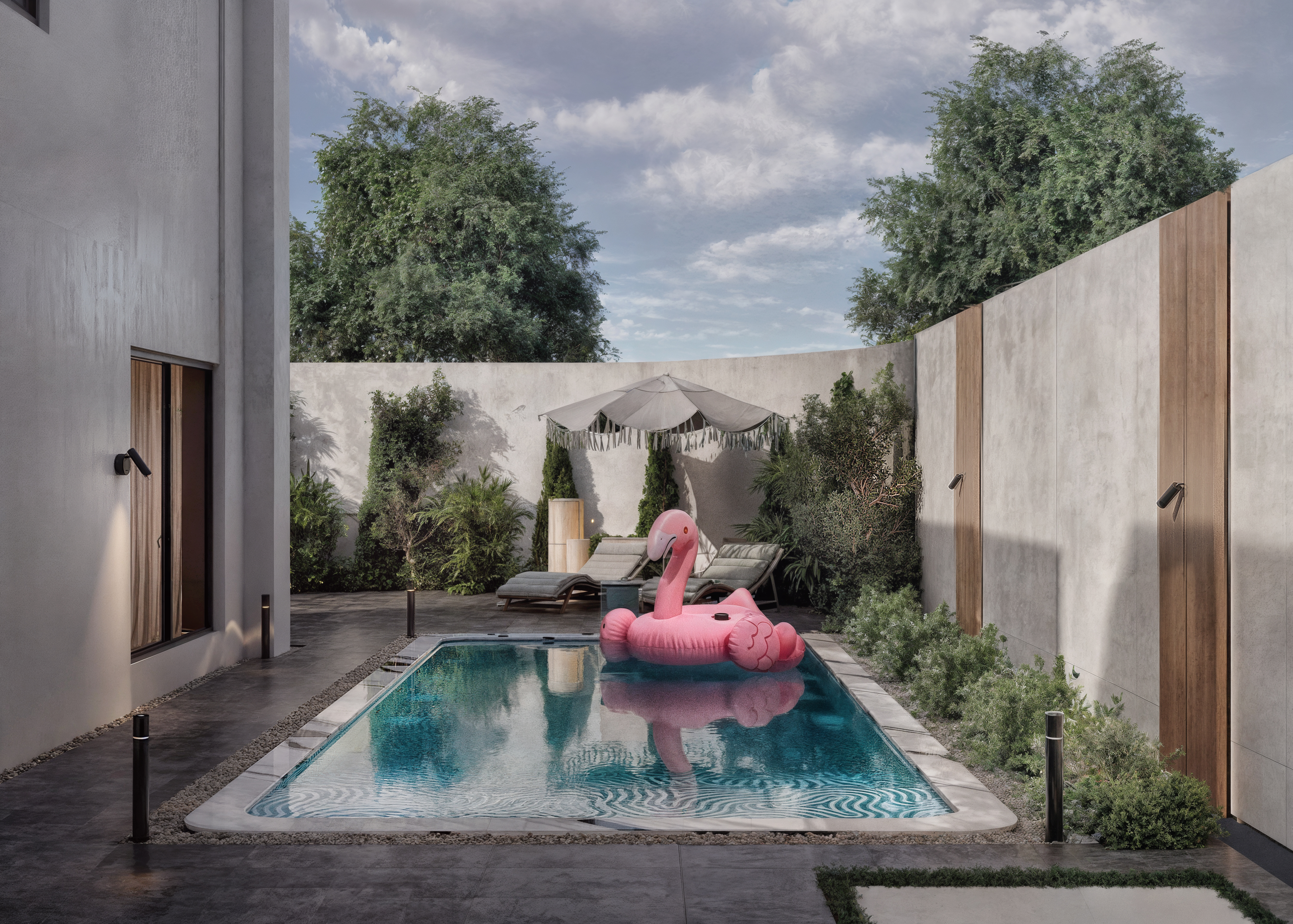 GARDEN VILLA  别墅花园设计丨MARYAN AHMED DESIGNS-11