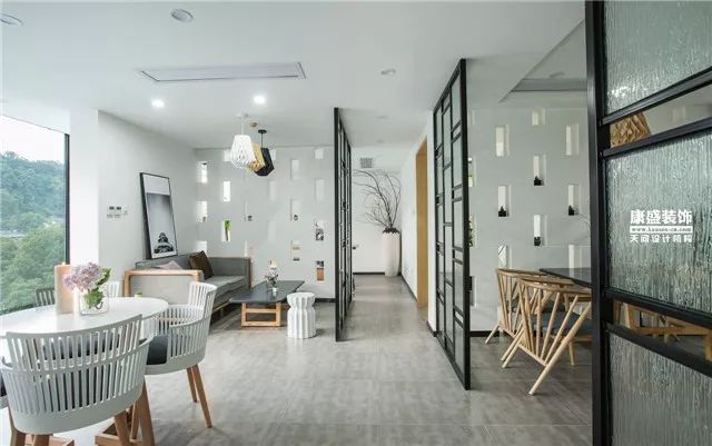 康盛装饰打造 600㎡自然森系空间-91