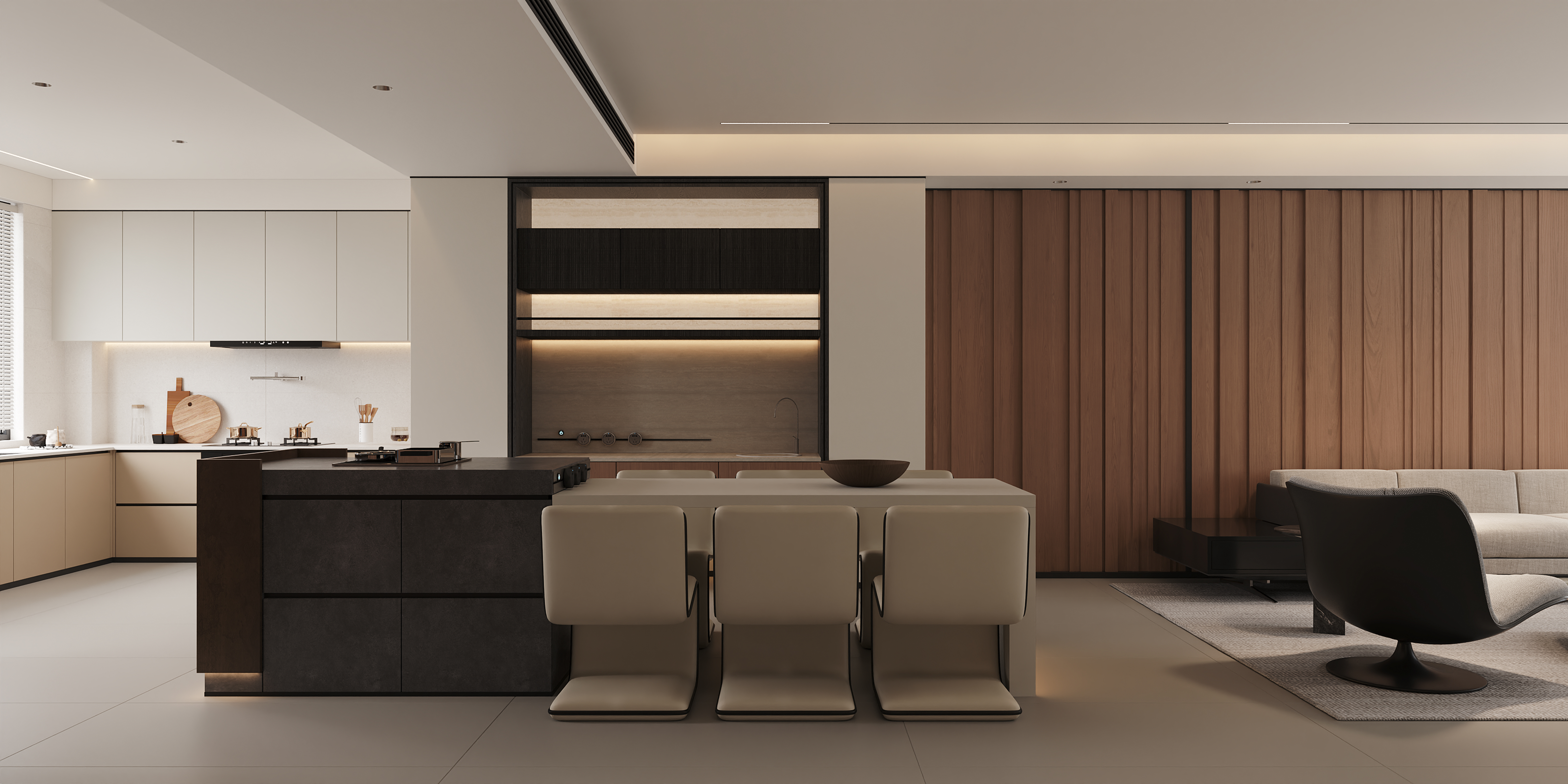 沈阳 荣华府242㎡   现代简约风效果表现-5