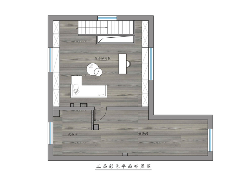北京北城别墅设计 | 黑白色调打造简约艺术空间-13