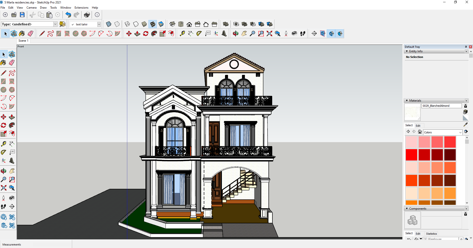 5 Marla 住宅经典设计动画视频及报批图纸-6