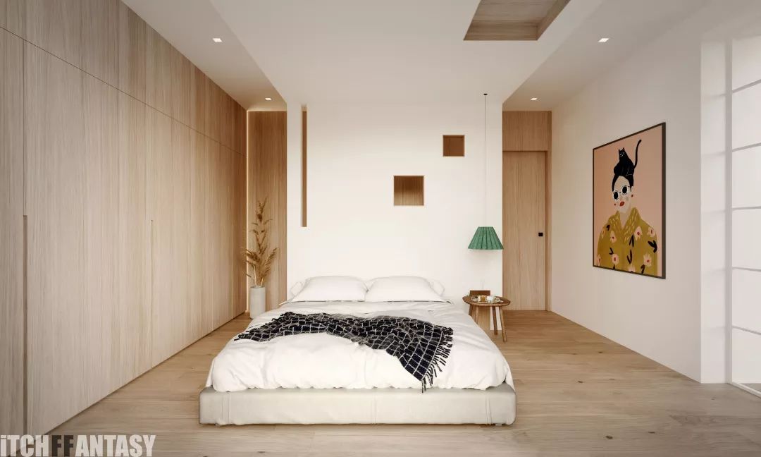 四层极简别墅，原木色温馨空间-66