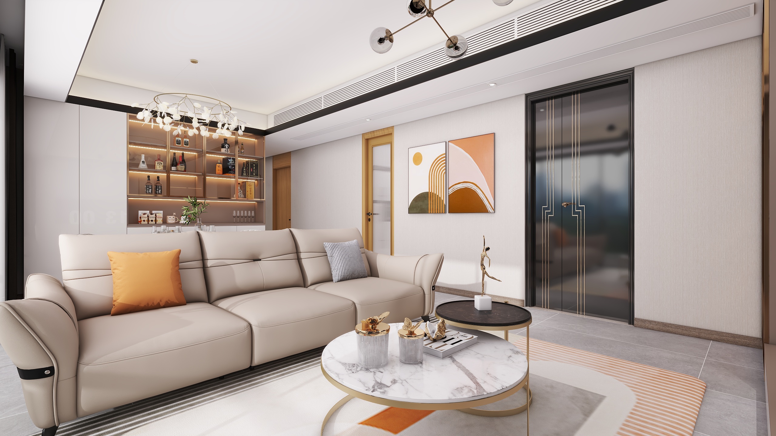 四川成都龙光天瀛（117平方现代简约四居室）-8