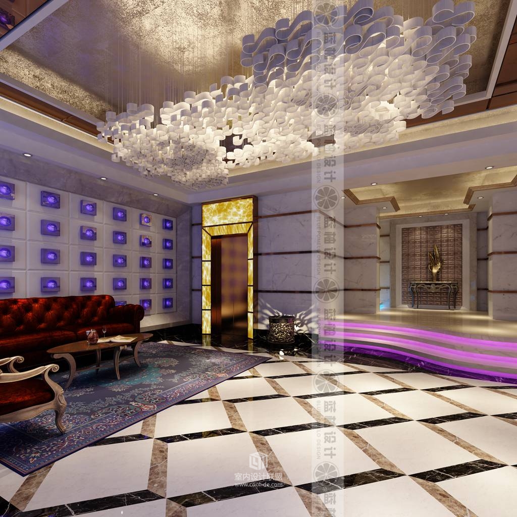 昆明KTV装修设计 KTV装修设计方案  云南KTV设计效果图  KTV装修公司  蓝柚设计设计-10