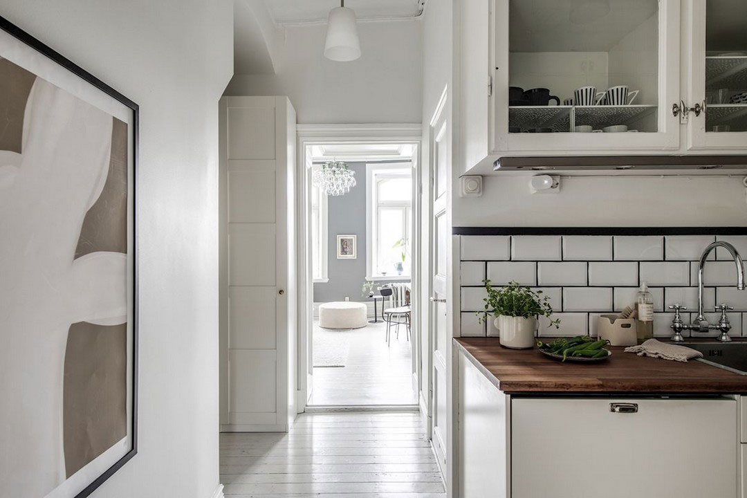 瑞典现代公寓 | 优雅室内与阳台烧烤的完美平衡-9