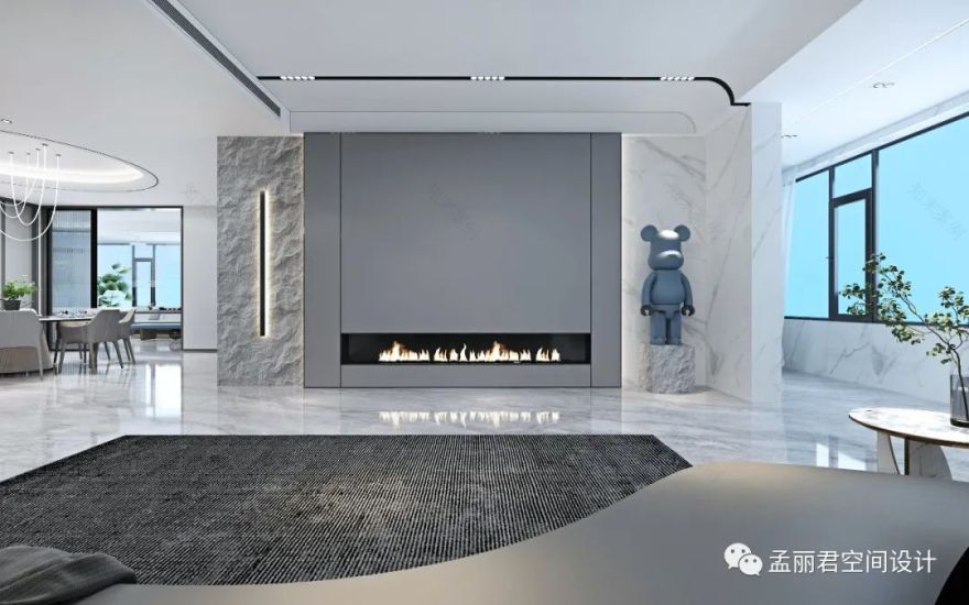 齐润楼王大平层极简风格设计丨原创设计-18