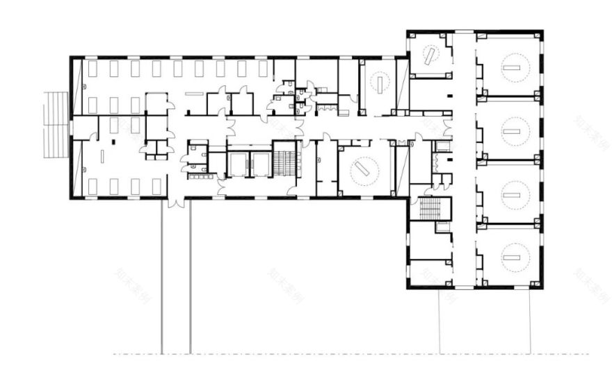 卡兰德斯卡医院扩建工程 | 新旧融合，尊重原建筑风格-25