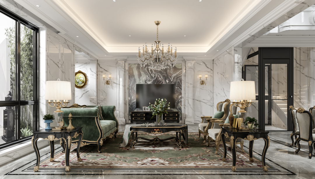 金地九玺简欧别墅丨西安锐格惟辰装饰工程有限公司-27