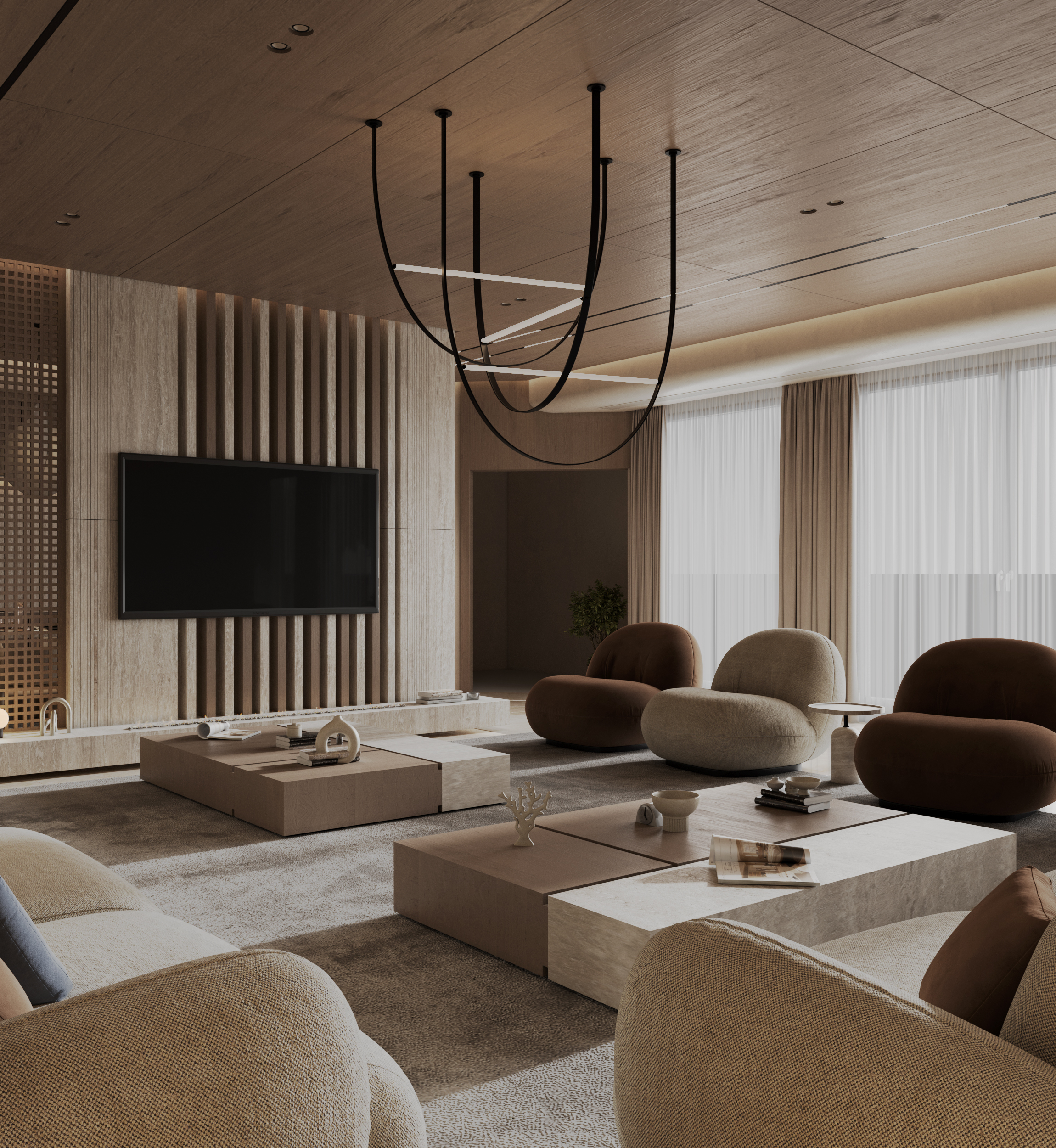 迪拜客厅室内设计丨阿联酋迪拜-14